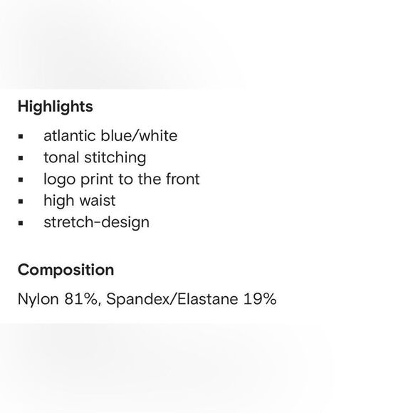 NEW Sporty & Rich Runner logo-print leggings in blue - Picture 8 of 12